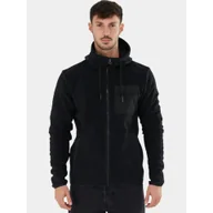 Odzież trekkingowa damska - Bluza z polaru męski Nestor Fleece Jacket - czarny - miniaturka - grafika 1