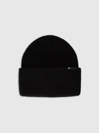 Czapki dla dzieci - 4F Czapka zimowa z dodatkiem wełny dziecięca - czarna Uniwersalny - miniaturka - grafika 1