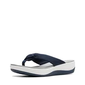 Klapki i japonki damskie - Clarks Klapki damskie Arla Glison, Tkanina niebieski wrzosowy, 42 EU - miniaturka - grafika 1