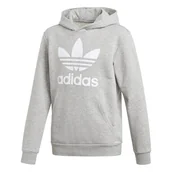 Bluzy dla chłopców - Bluza z kapturem dziecięca adidas ORIGINALS Trefoil szara GE1979-140 - Adidas - miniaturka - grafika 1