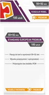 Akcesoria do gier planszowych - Rebel Koszulki Standard European Premium 59x92 (100szt) (232244) - miniaturka - grafika 1