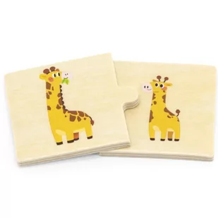 VIGA Drewniane Puzzle Układanka Zwierzątka Małe i Duże - Puzzle - miniaturka - grafika 4