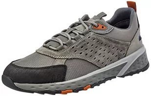 Geox Męskie trampki U STERRATO Sneaker, szare, 45 UE - Trampki męskie - miniaturka - grafika 1