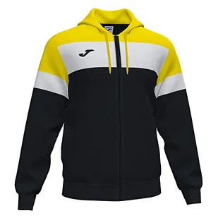 Joma Crew IV Hoodie Jacket Black-Yellow - Kurtki męskie - miniaturka - grafika 1