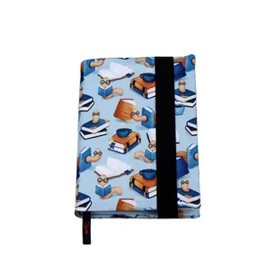 Etui Okładka na książkę Bookworm Blue Medium A5 - Dekoracje domu - miniaturka - grafika 1