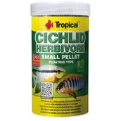 Pokarm dla ryb - Pokarm dla ryb pływający Cichlid Herbivore Small Pellet 250 ml / 90 g Tropical - miniaturka - grafika 1