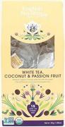 Herbata - Herbata BIAŁA - KOKOS - MARAKUJA BIO piramidki (15 x 2 g) 30 g English Tea Shop - miniaturka - grafika 1