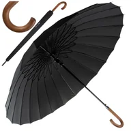 Parasole - Parasol Rządowy Duży Xxl 145Cm Druty Włókno Drewno O258 - miniaturka - grafika 1