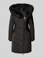 Płaszcze damskie - Płaszcz pikowany o kroju shaped fit z imitacji skóry model ‘NEWLINETTE’ - miniaturka - grafika 1