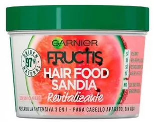 Maska do włosów Garnier Fructis Hair Food Watermelon Revitalizing Mask 390ml (3600542389389) - Maski do włosów - miniaturka - grafika 1