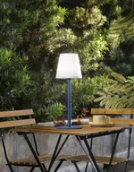 Lampy ogrodowe - Lampa akumulatorowa LED Lindby Azalea niebieska aluminium CCT z regulacją - miniaturka - grafika 1