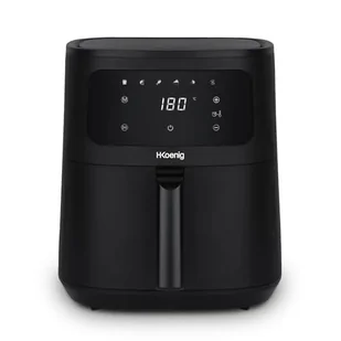 H.Koenig Fry860 XL Frytkownica powietrzna, pojemność 6 l, kuchnia do 8 osób, regulowana 80-200°C, 5 trybów gotowania, timer 60min, 5 programów, ekran dotykowy - Frytkownice - miniaturka - grafika 1