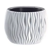 Donice - Doniczka BOWL SANDY - biały - miniaturka - grafika 1