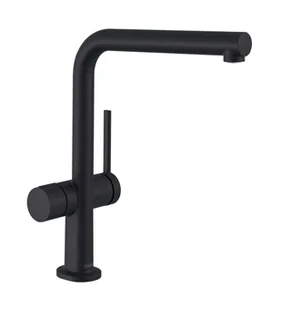 Hansgrohe M54 - Bateria zlewozmywakowa Talis 270, z zaworem odcinającym do urządzenia,  czarny mat 72827670 - Baterie kuchenne - miniaturka - grafika 1