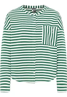 DreiMaster Bluza damska 35426379, Zielony biały, S - Bluzy damskie - miniaturka - grafika 1