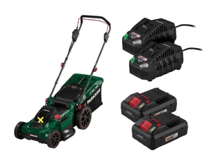 PARKSIDE® Zestaw Akumulatorowa kosiarka 40 V z 2 akumulatorami Smart, 4 Ah i 2 szybkimi ładowarkami, 4,5 A - Kosiarki PARKSIDE® Zestaw Akumulatorowa kosiarka 40 V z 2 akumulatorami Smart, 4 Ah i 2 szybkimi ładowarkami, 4,5 A - Kosiarki - miniaturka - grafika 1