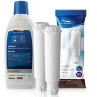 Akcesoria i części do ekspresów do kawy - Zestaw Bosch, Filtr Aqualogis AL-TES46 2 szt, Odkamieniacz Bosch 311968 500ml - miniaturka - grafika 1