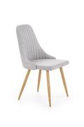 Krzesła - Halmar Uniwersalne krzesło tapicerowane - jasny szary - miniaturka - grafika 1
