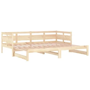 Lumarko Łóżko rozsuwane, lite drewno sosnowe, 2x(80x200) cm - Łóżka - miniaturka - grafika 10