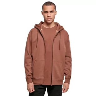 Build your Brand Męska bluza z kapturem Heavy Zip Hoody, męska bluza z kapturem z bawełny i poliestru, dostępna w wielu kolorach, rozmiary XS - 5XL, Bark., S - Bluzy męskie - miniaturka - grafika 1