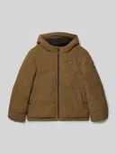 Kurtki i płaszcze dla chłopców - Kurtka zimowa o kroju regular fit z pikowaniem i naszywką z logo - miniaturka - grafika 1