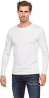 Koszulki męskie - G-STAR RAW KOSZULKA Z DŁUGIM RĘKAWEM MĘSKA BIAŁA XL JSE - miniaturka - grafika 1