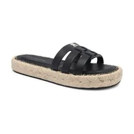 Klapki i japonki damskie - Tommy Hilfiger Skórzane klapki - miniaturka - grafika 1