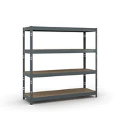 Szafy i regały magazynowe - B2B Partner Regał półkowy 1853 x 1800 x 600 mm, nośność 600 kg 540022 - miniaturka - grafika 1