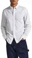 Koszule męskie - Pepe Jeans Koszula męska Cuxton, Biały (biały), XS - miniaturka - grafika 1