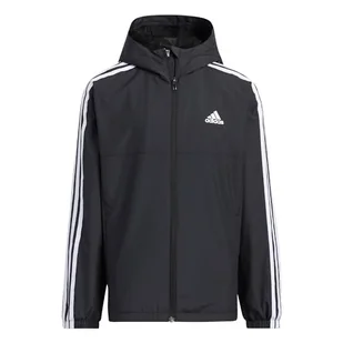 adidas Uniseks - dzieci Woven Jacket Kids, Black, 4-5 Years - Kurtki i płaszcze dla dziewczynek - miniaturka - grafika 1