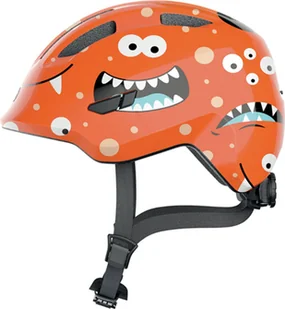 Abus Smiley 3.0 Orange Monster M Dziecięcy kask rowerowy - Kaski rowerowe - miniaturka - grafika 1
