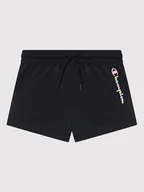 Spodenki damskie - Champion Szorty sportowe 404348 Czarny Regular Fit - miniaturka - grafika 1