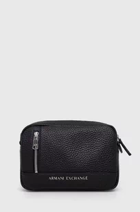 Armani Exchange saszetka kolor czarny - Torby męskie - miniaturka - grafika 1