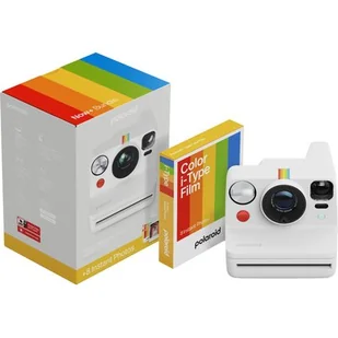 POLAROID Now+ Gen 3 Biały + kolorowe wkłady (8 szt.) - Aparaty natychmiastowe - miniaturka - grafika 1