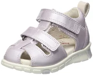 Buty dla dziewczynek - Ecco Dziewczęce sandały Mini Stride Fisher Violet Ice METALLIC, 19 EU, Fioletowy Ice Metallic, 19 EU - miniaturka - grafika 1