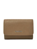 Portfele - Calvin Klein Portfel Ck Must Small Trifold_Mono K60K612829 Beżowy - miniaturka - grafika 1