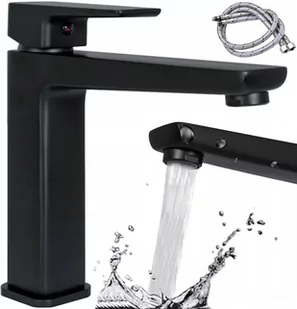 Rea Bateria umywalkowa Orix Black Niska B5642 - Baterie umywalkowe - miniaturka - grafika 1