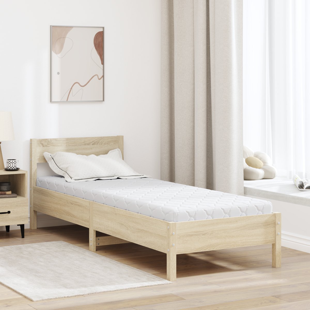 Materace Biały 160 x 80 cm 100% materiał poliestro