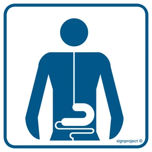 RE014 GASTROLOGIA, FN - FOLIA SAMOPRZYLEPNA; (200X200MM) - Systemy ekspozycyjne i znaki informacyjne - miniaturka - grafika 1