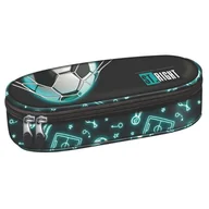 Piórniki - St. Right Piórnik Szkolny Saszetka Usztywniona Z Wewnętrzną Klapką Etui Na Przybory Szkolne Neon Football - miniaturka - grafika 1