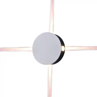 Kinkiet Zewnętrzny Oprawa Ścienna V-Tac 4W Led Ip65 Biała Okrągła Vt-706 3000K 440Lm - Lampy ogrodowe - miniaturka - grafika 1