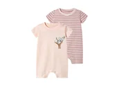 Śpiochy dla niemowląt - lupilu® Śpioszki niemowlęce z bawełny organicznej, 2 sztuki (Miś koala, 50/56) - miniaturka - grafika 1