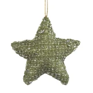 Bombki - Zawieszka dekoracyjna 3X10X10CM zielony x6 - miniaturka - grafika 1