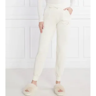 Emporio Armani Spodnie dresowe | Regular Fit - Dresy damskie - miniaturka - grafika 1