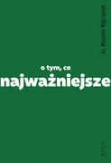 O tym, co najważniejsze