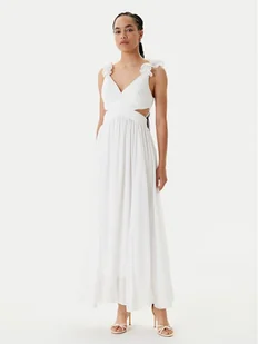 Morgan Sukienka wieczorowa 251-RISSAL Biały Regular Fit - Sukienki - miniaturka - grafika 1