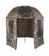 Inne akcesoria dla wędkarzy - Jaxon Parasol wędkarski moro z osłoną zabudowany 250cm / 200cm AK-KZS046 AK-KZS046 - miniaturka - grafika 1