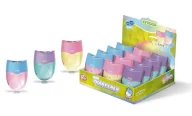 Przybory szkolne - Temperówka podwójna owalna pastel (12szt) CRICCO - miniaturka - grafika 1
