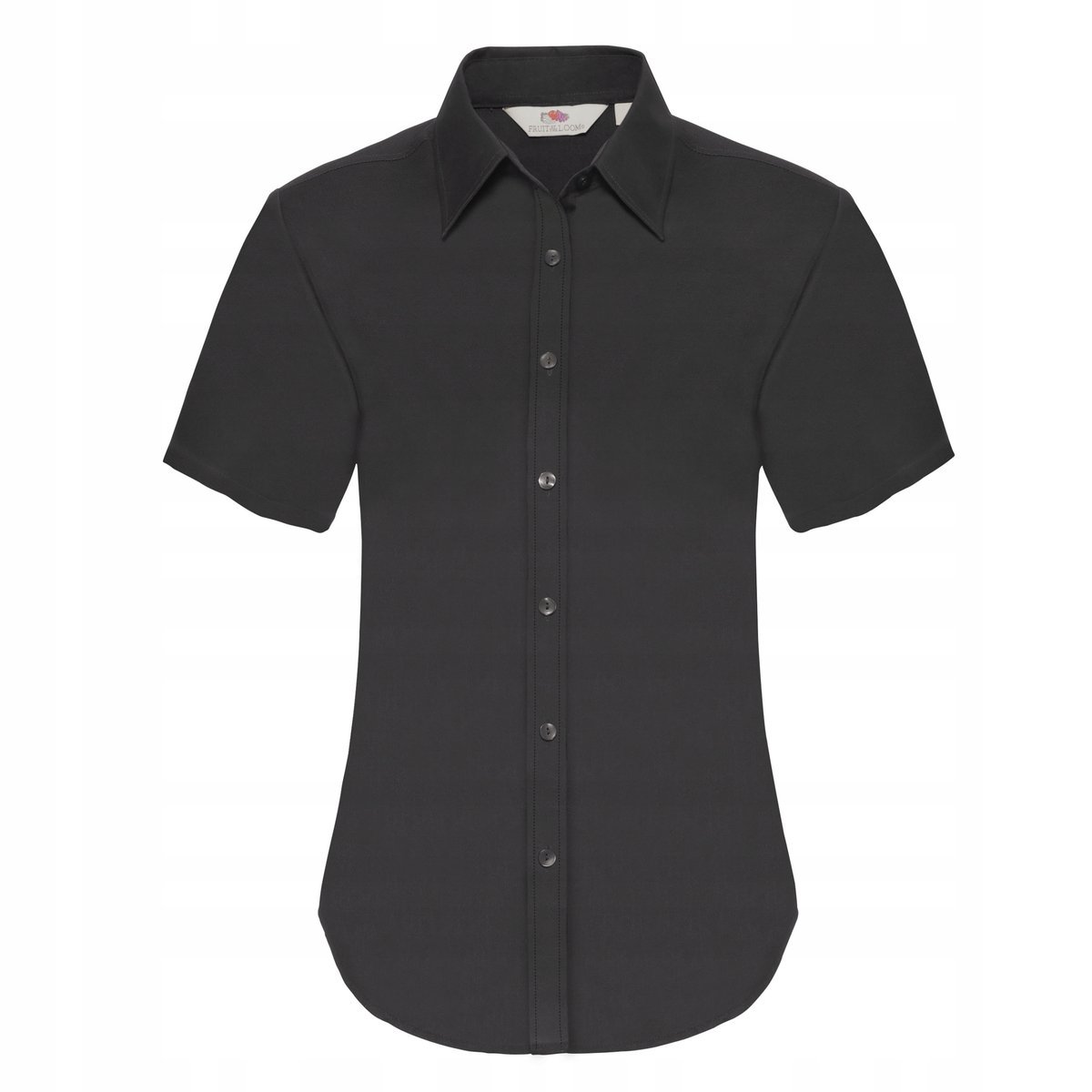 Koszula damska z krótkim rękawem Oxford Czarny r. 3XL