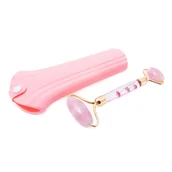 Pozostałe urządzenia kosmetyczne - Zestaw prezentowy Twarz roller guasha olejek jade - miniaturka - grafika 1